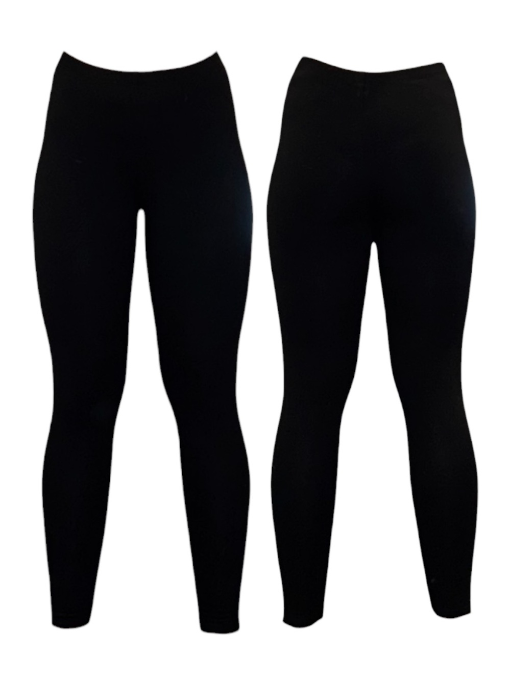 Moda International Black High-Waist Leggings